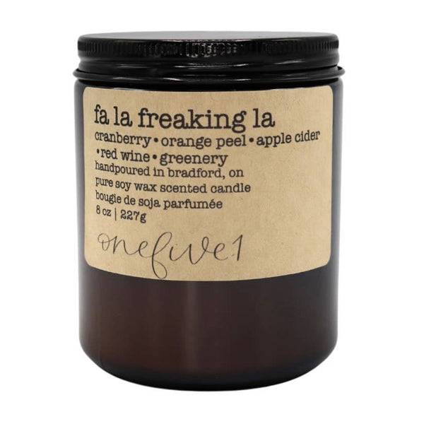 Fa la freaking la-soy wax candle WINTER FUNNY