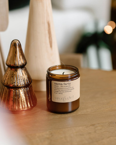 Santa farts- soy wax candle WINTER HOLIDAY