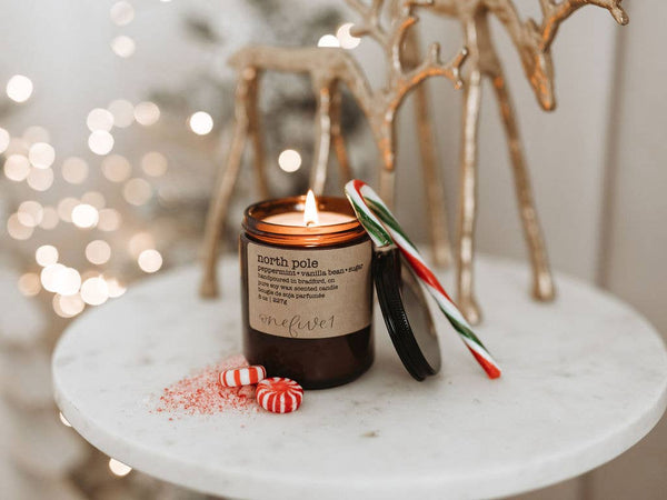 North pole - soy wax candle WINTER HOLIDAY