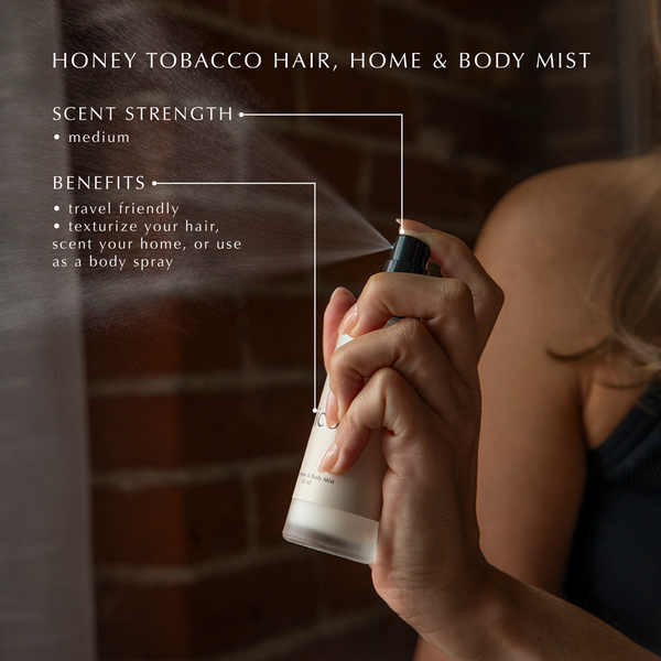 Arriving 11-06  Honey Tobacco Hair, Home & Body Mist