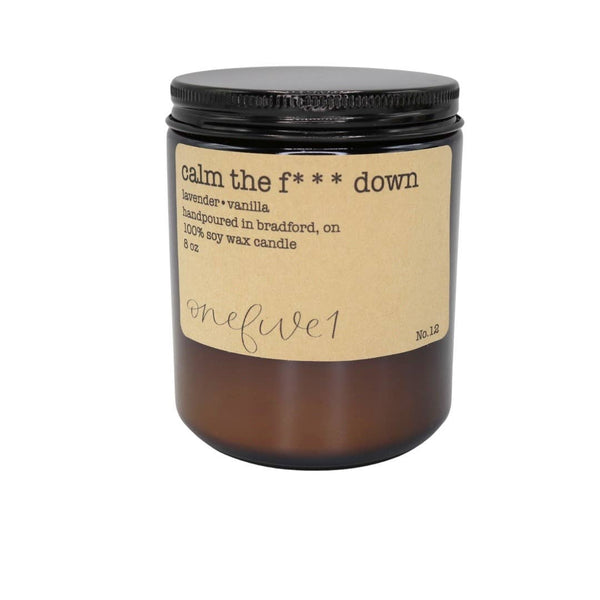 Calm the f*** down soy wax candle - SIGNATURE LINE