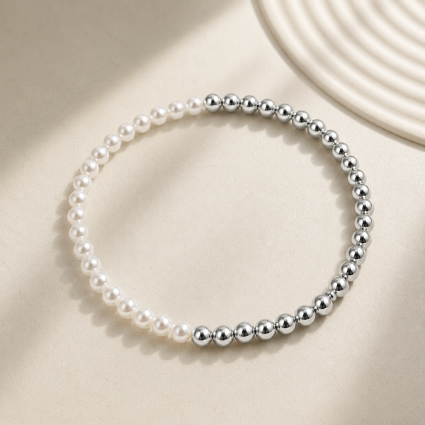 Half & Half Luxe South Sea Pearls Bracelet *Choose Your Metal*