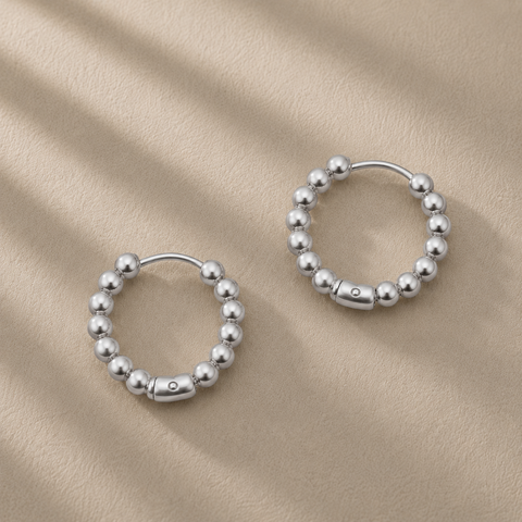 OBSESSED New Ball Hoops Earrings  * Choose your Metal*