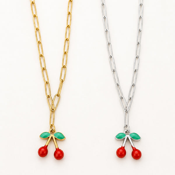 New Cherry Bomb Necklace *Choose your metal*