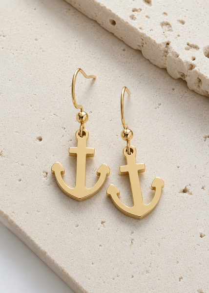 New Anchor Shorty Earrings *Choose your Metal*