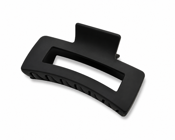 Sloane Matte Black - Rectangle Hair Claw Clip
