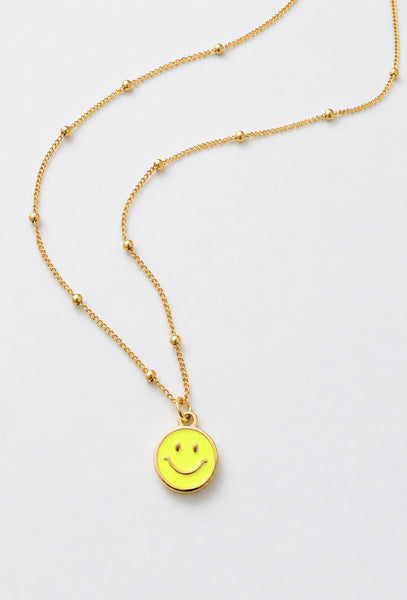 Enamel Smiley Happy Face Huggie Hoop Earrings  *CHOOSE YOUR COLOR*
