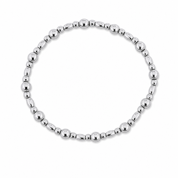 Mixed Beads Bracelet *Choose your metal*