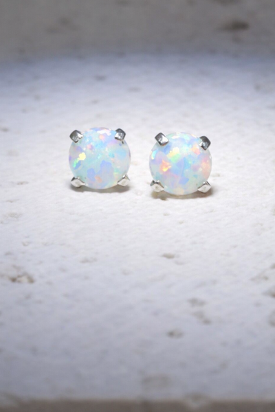 New Dainty Fire Opal Studs (Must Haves) *choose your metal*
