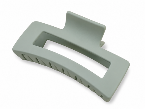 Sloane Matte Sage - Rectangle Hair Claw Clip