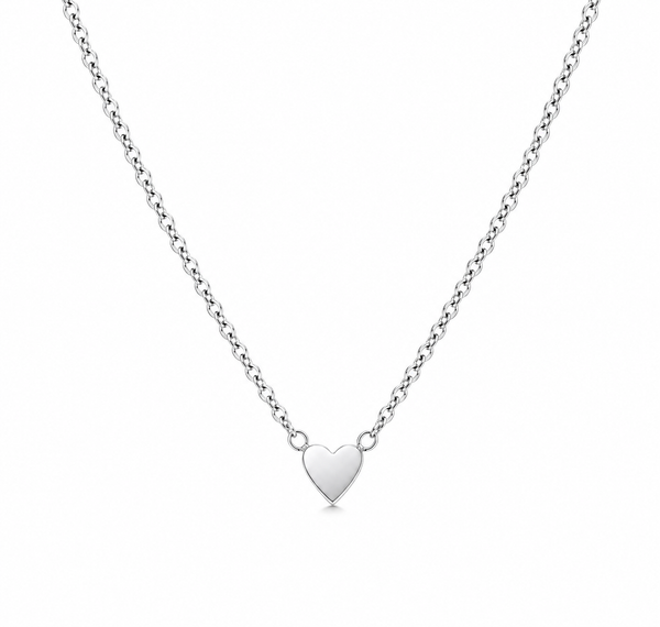 New Tiny Heart Necklace (Engraveable)  * Choose your Metal*
