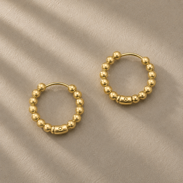 OBSESSED New Ball Hoops Earrings  * Choose your Metal*