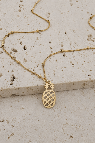 Tropical Pineapple NECKLACE *choose your metal*
