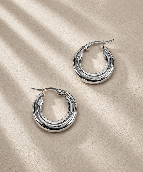 *RESTOCKING SOON* OBSESSED New Bold Smooth 20mm Hoops Earrings  * Choose your Metal*
