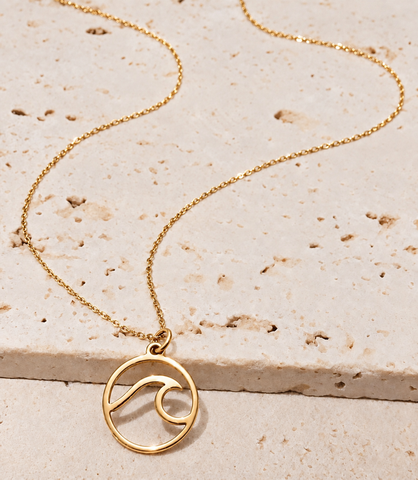 New Ocean Wave Necklace  * Choose your Metal*