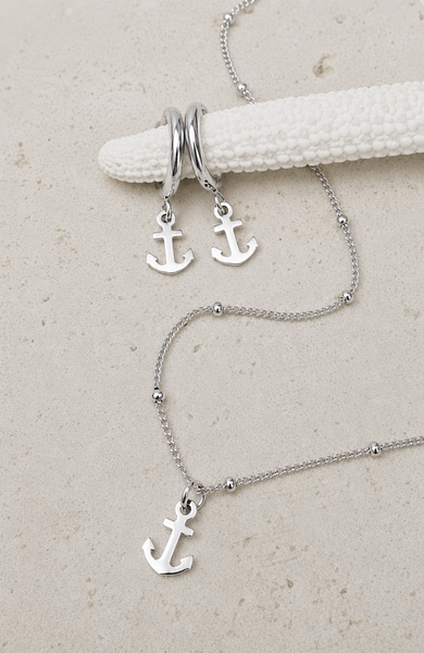 Mini Anchor Charm EARRINGS *choose your metal*