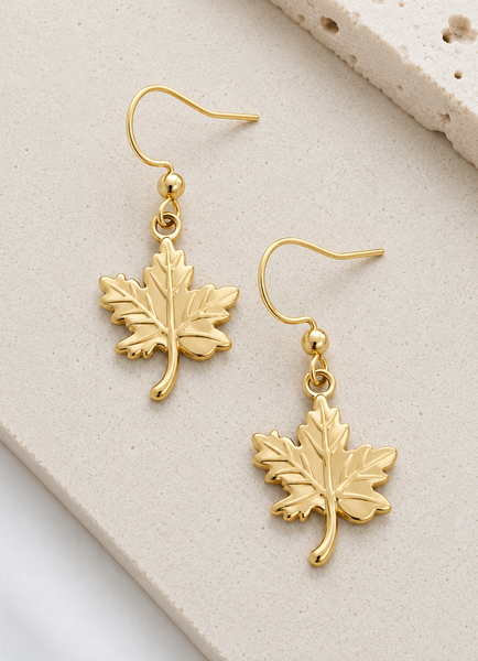 New Maple Leaf Shorty Earrings *Choose your Metal*