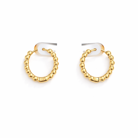 OBSESSED New Ball Hoops Earrings  * Choose your Metal*