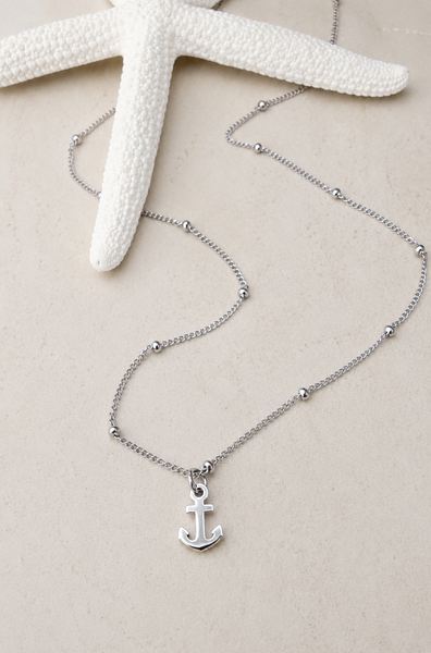 Mini Anchor Charm NECKLACE *choose your metal*