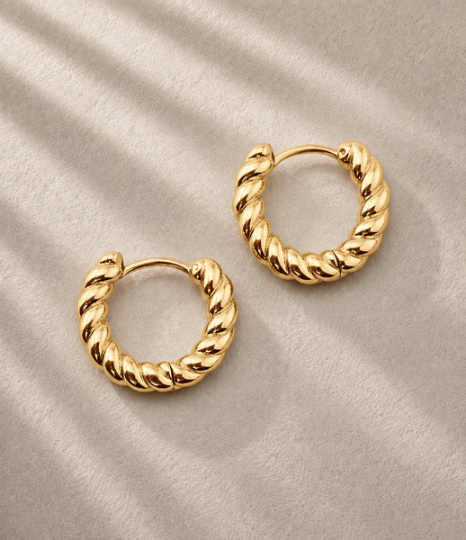 *RESTOCKING SOON* OBSESSED New Bold Rope Hoops Earrings  * Choose your Metal*