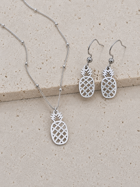Tropical Pineapple EARRINGS *choose your metal*