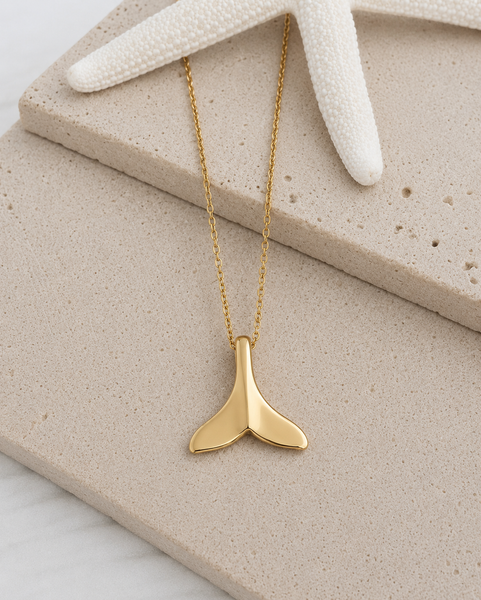 New Whale Tail Necklace  * Choose your Metal*
