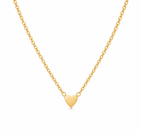 New Tiny Heart Necklace (Engraveable)  * Choose your Metal*