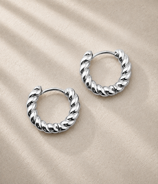 *RESTOCKING SOON* OBSESSED New Bold Rope Hoops Earrings  * Choose your Metal*