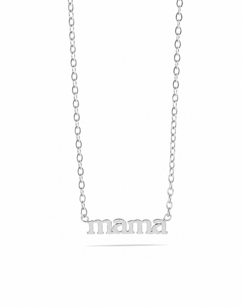 New mama Print Necklace  * Choose your Metal*