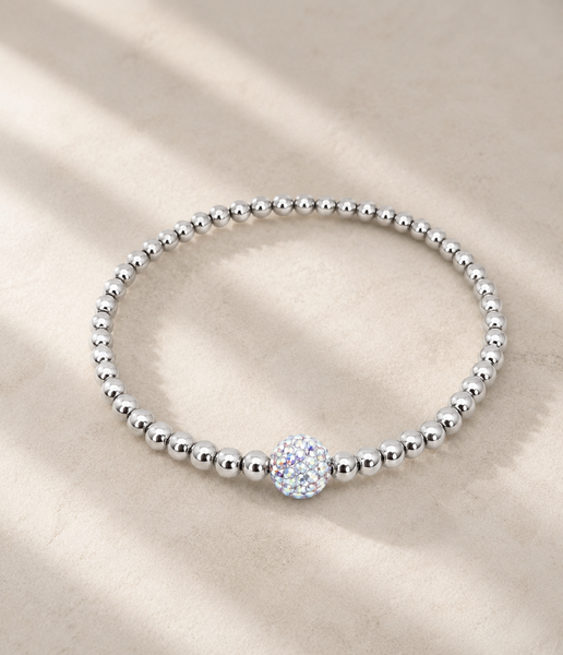 Beaded Confetti Pave Bracelet *Choose your metal*