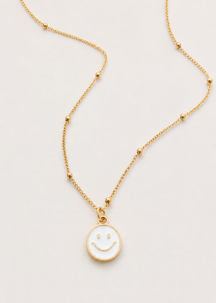 Enamel Smiley Happy Face Huggie Hoop Earrings  *CHOOSE YOUR COLOR*
