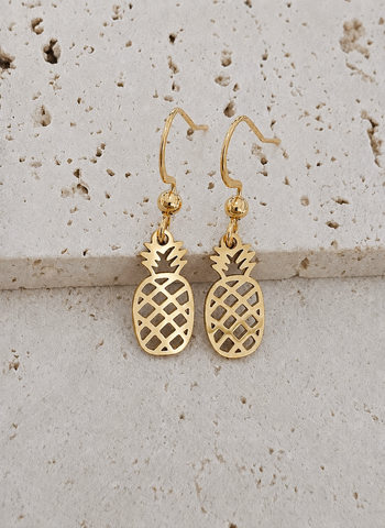 Tropical Pineapple EARRINGS *choose your metal*