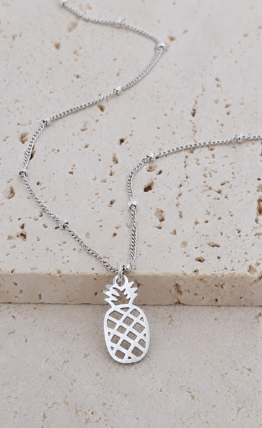 Tropical Pineapple NECKLACE *choose your metal*