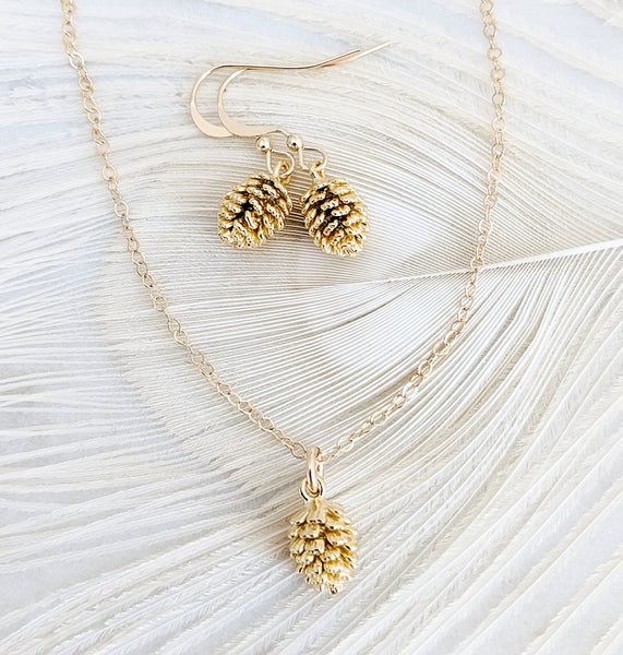 Pinecone / Woodland Earrings *Choose your metal*