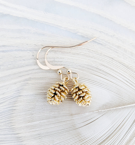 Pinecone / Woodland Earrings *Choose your metal*