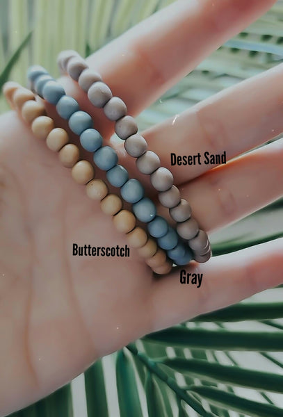 *New Colours Added* Boho Wood Bead Bracelet (6mm) *Choose Your Wood Colour(s)*