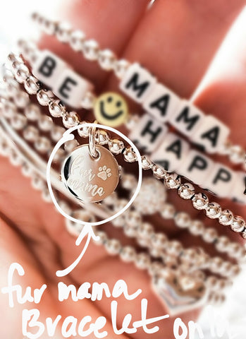 Fur Mama Engraved Disc Bracelet * CHOOSE YOUR METAL*
